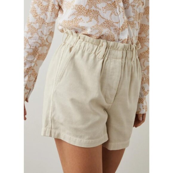 New! Rails Monte Stone high waisted paper bag Shorts 21018 - Picture 3 of 10